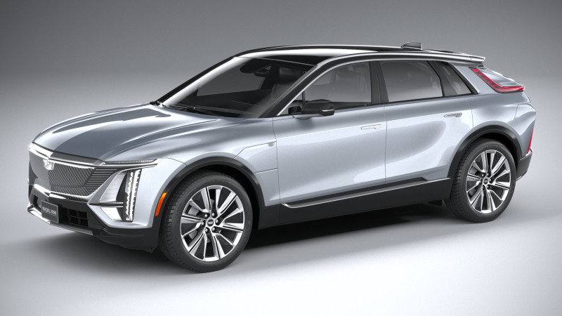 Cadillac Lyriq 2023 3D Model .c4d .max .obj .3ds .fbx .stl .blend
