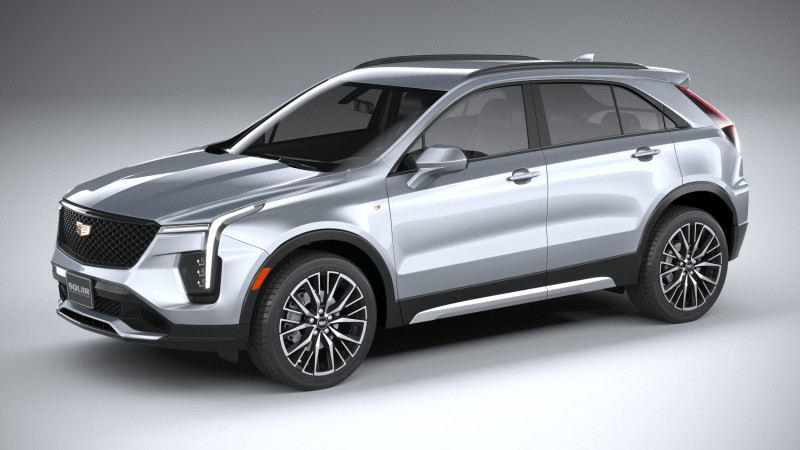 Cadillac XT4 2024 3D Model .c4d .max .obj .3ds .fbx .stl .blend 