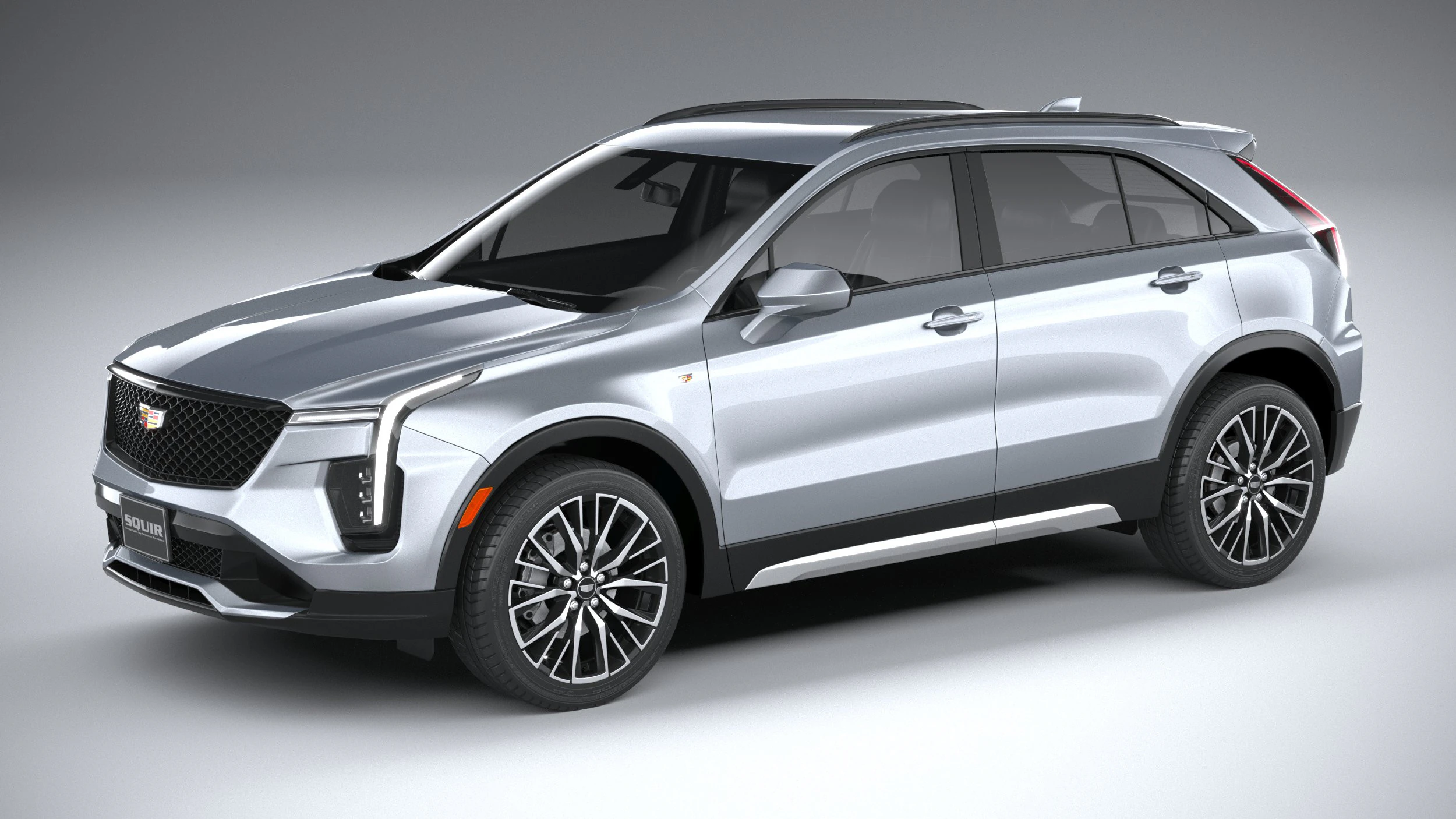 Cadillac XT4 2024 3D Model .c4d .max .obj .3ds .fbx .stl .blend 