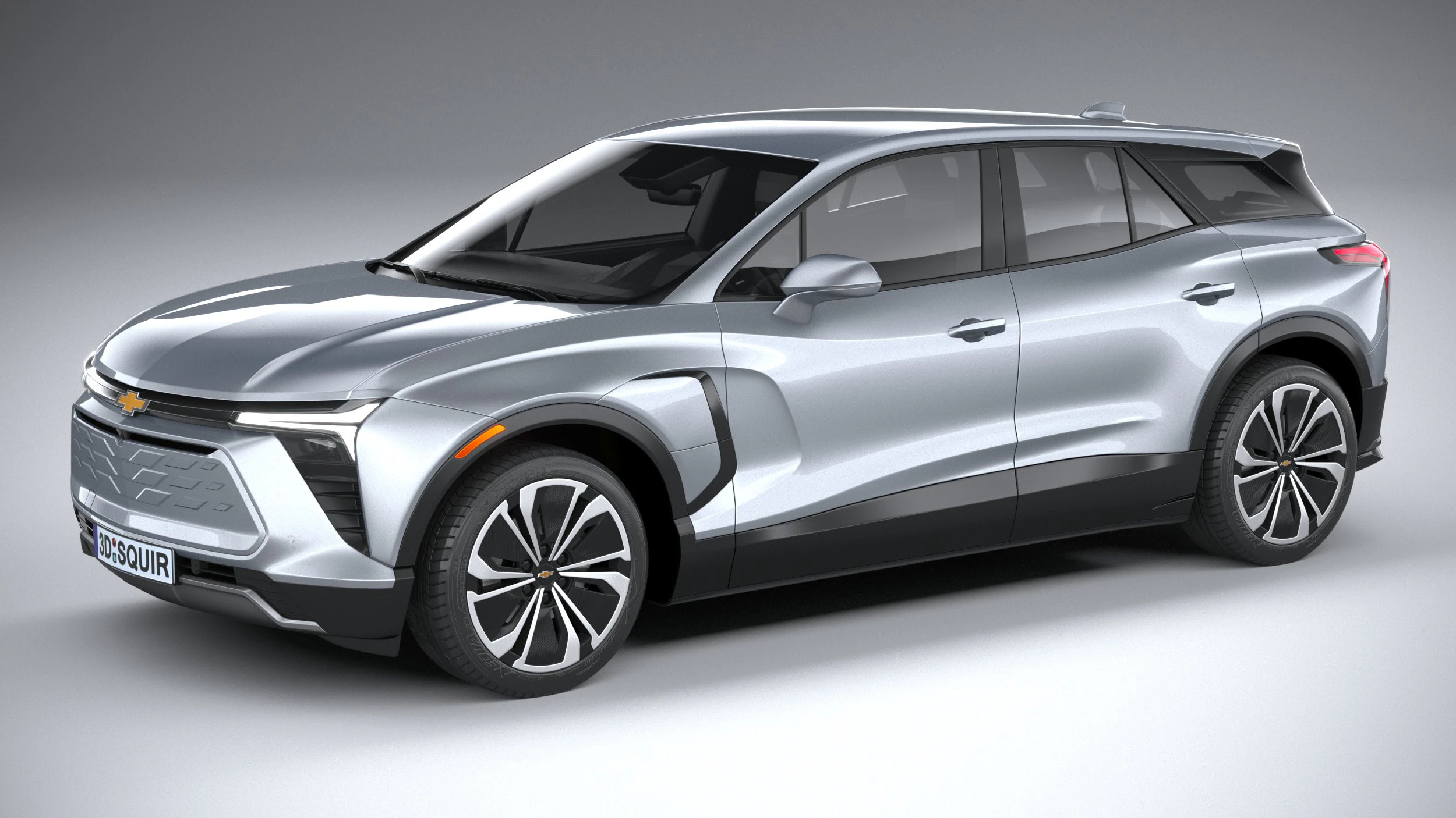 Chevrolet Blazer EV LT 2023 3D Model .c4d .max .obj .3ds .fbx .stl .blend