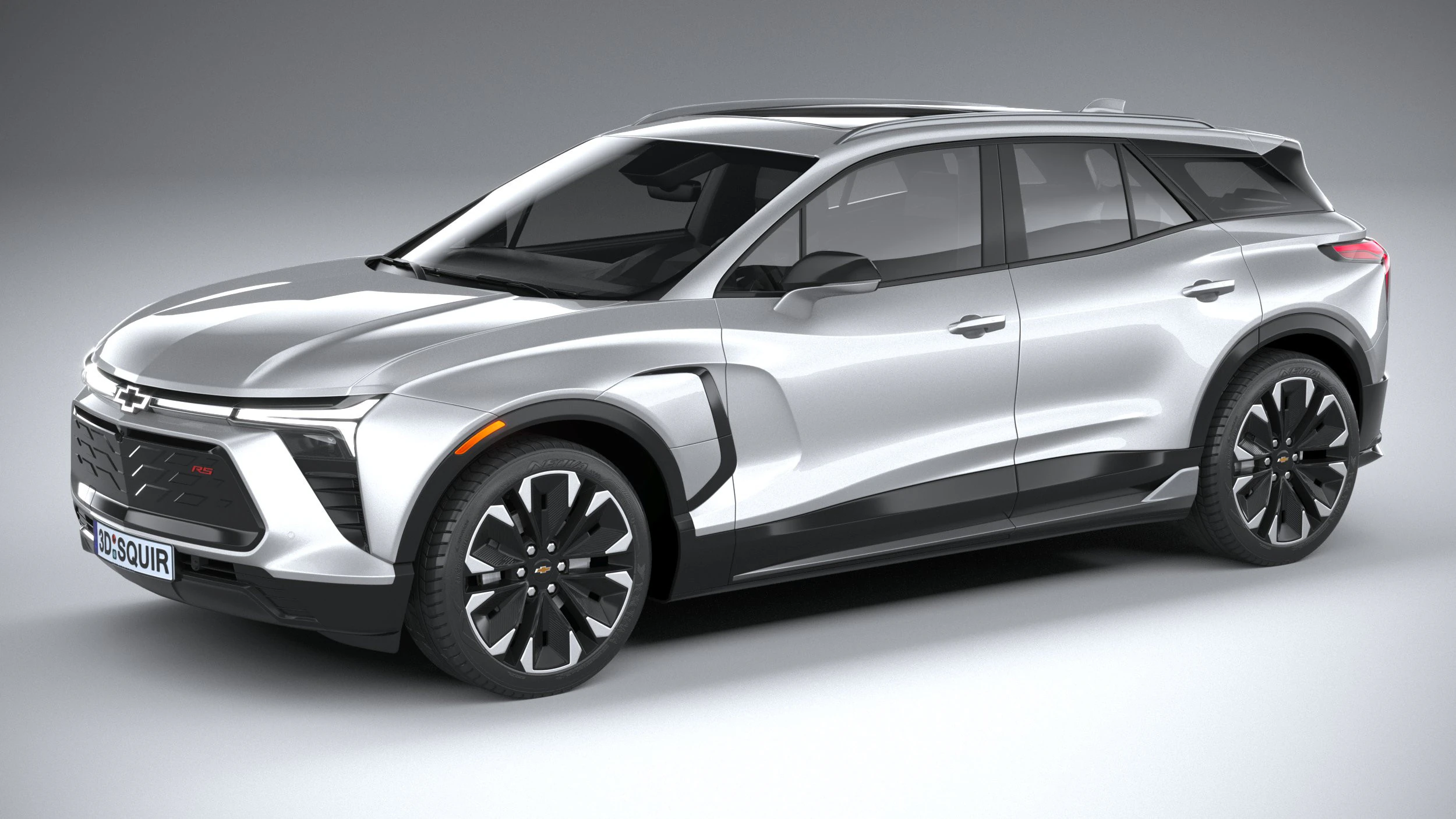 Chevrolet Blazer EV RS 2023 3D Model .c4d .max .obj .3ds .fbx .stl .blend 