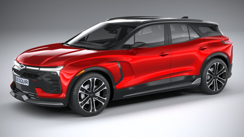 Chevrolet Blazer EV SS 2023 3D Модель .c4d .max .obj .3ds .fbx .stl .blend