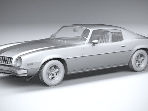 Chevrolet Camaro 1974 3D Model