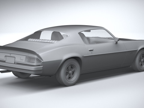 Chevrolet Camaro 1974 3D Model