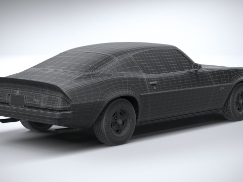 Chevrolet Camaro 1974 3D Model