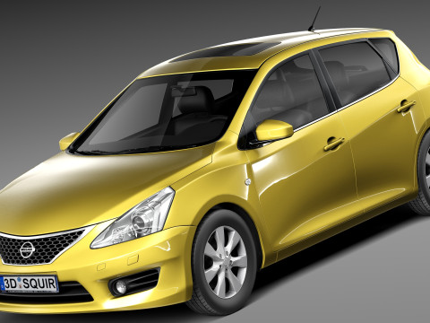 Nissan Tiida Versa 2013 3D 모델