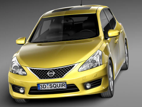 Nissan Tiida Versa 2013 3D Model
