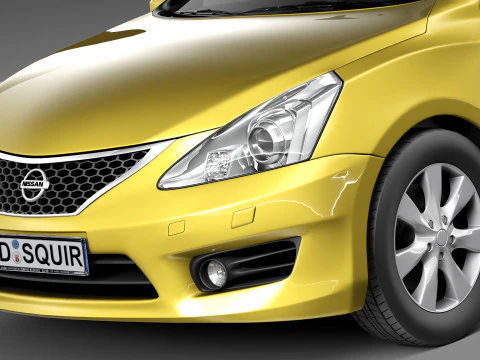 Nissan Tiida Versa 2013 3D Model