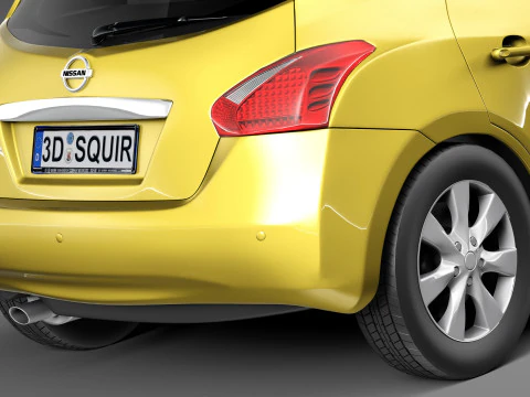 Nissan Tiida Versa 2013 3D Model