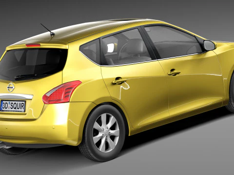 Nissan Tiida Versa 2013 3D Model