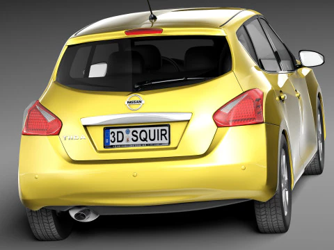 Nissan Tiida Versa 2013 3D Model