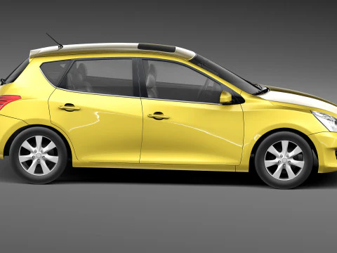 Nissan Tiida Versa 2013 3D Model