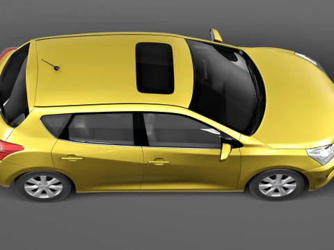 Nissan Tiida Versa 2013 3D Model