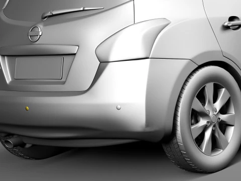 Nissan Tiida Versa 2013 3D Model