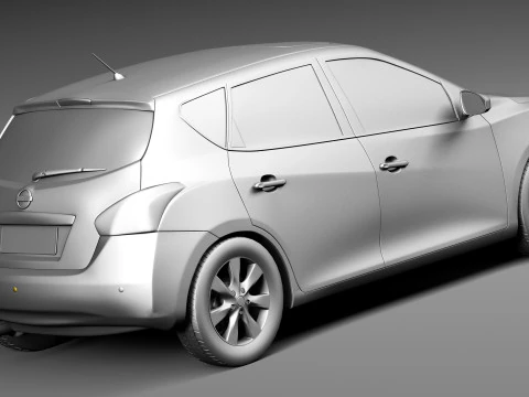 Nissan Tiida Versa 2013 3D Model