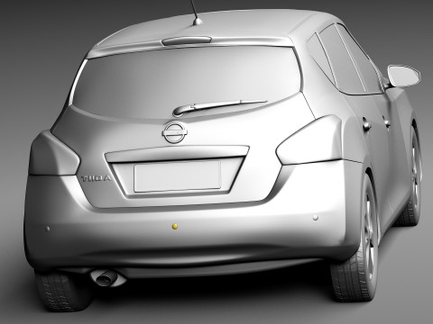 Nissan Tiida Versa 2013 3Dモデル