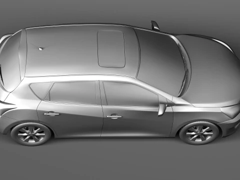 Nissan Tiida Versa 2013 3D Model