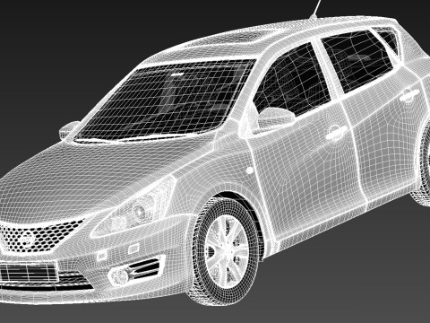 Nissan Tiida Versa 2013 3Dモデル