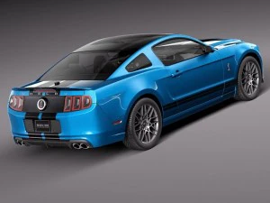 Mustang Shelby GT500 Cobra 2013 3D Model