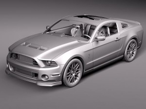 Mustang Shelby GT500 Cobra 2013 3D-Modell
