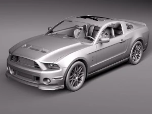 Mustang Shelby GT500 Cobra 2013 3D Model