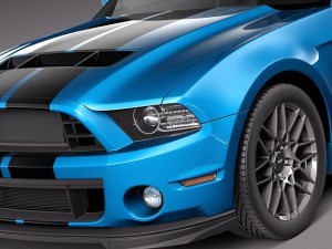 Mustang Shelby GT500 Cobra 2013 3D-Modell