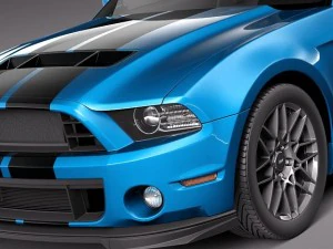 Mustang Shelby GT500 Cobra 2013 3D Model