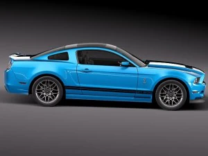 Mustang Shelby GT500 Cobra 2013 3D Model