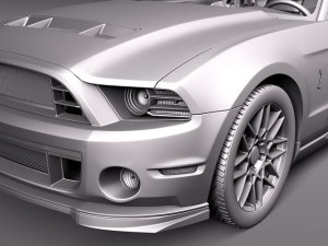 Mustang Shelby GT500 Cobra 2013 3D-Modell