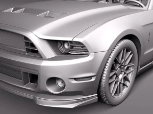 Mustang Shelby GT500 Cobra 2013 3D Model