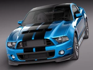 Mustang Shelby GT500 Cobra 2013 3D Model