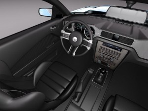 Mustang Shelby GT500 Cobra 2013 3D-Modell