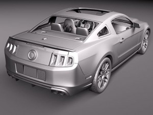 Mustang Shelby GT500 Cobra 2013 3D-Modell