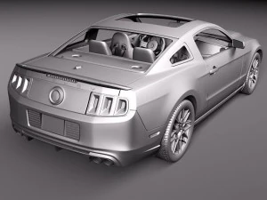 Mustang Shelby GT500 Cobra 2013 3D Model