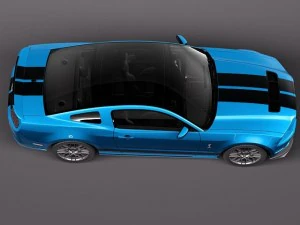 Mustang Shelby GT500 Cobra 2013 3D Model