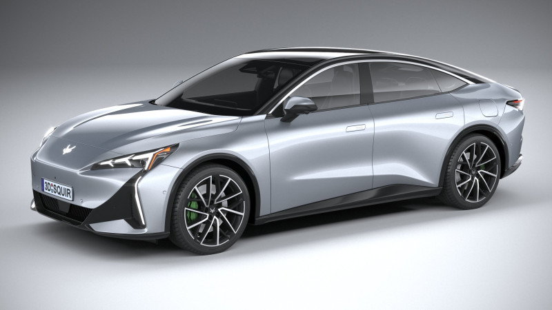 BAIC ArcFox Alpha S5 2025 Modelo 3D .c4d .max .obj .3ds .fbx .stl .blend