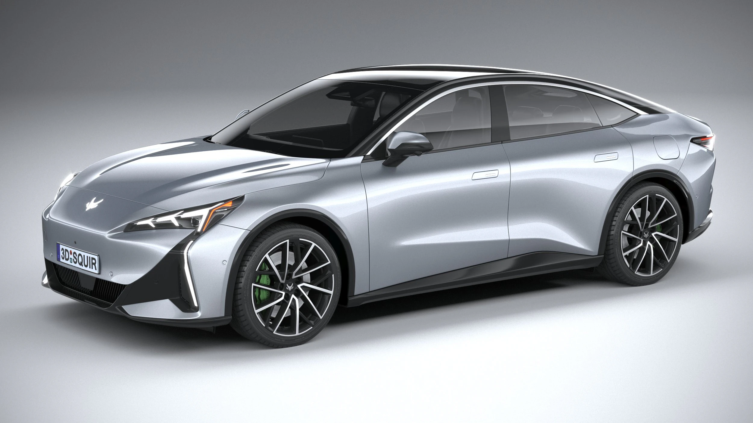 BAIC ArcFox Alpha S5 2025 3D Model .c4d .max .obj .3ds .fbx .stl .blend 