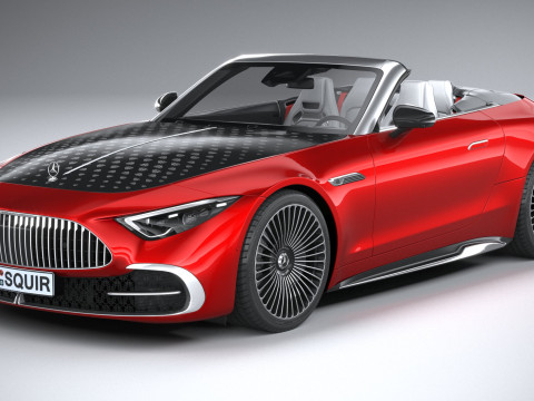 Mercedes-Benz SL Monogram Maybach 2025 3D-Modell