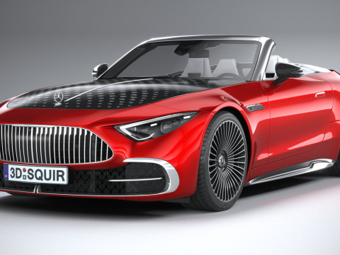 Mercedes-Benz SL Monogram Maybach 2025 3D-Modell