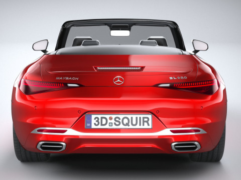 Mercedes-Benz SL Monogram Maybach 2025 3D-Modell