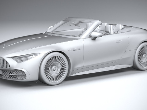 Mercedes-Benz SL Monogram Maybach 2025 3D-Modell