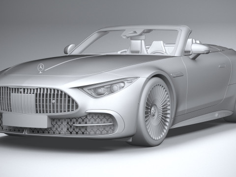 Mercedes-Benz SL Monogram Maybach 2025 3D-Modell