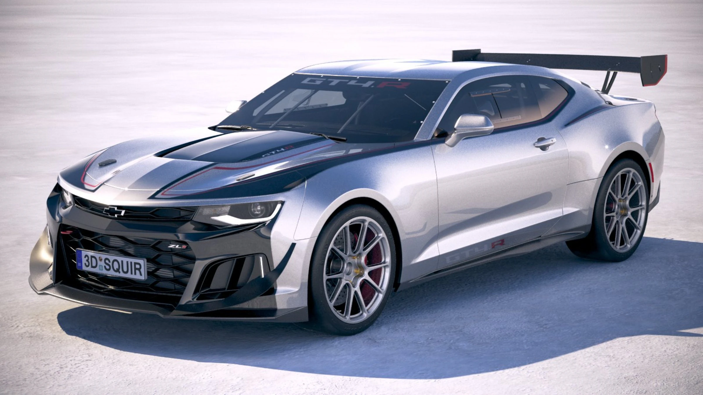 Chevrolet Camaro GT4R 2020 3D Model .c4d .max .obj .3ds .fbx .stl .blend 