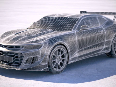 Chevrolet Camaro GT4R 2020 3D Model