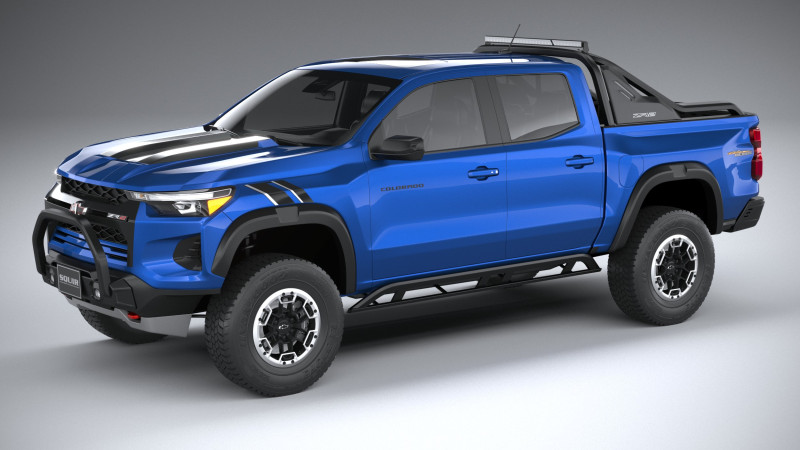 Chevrolet Colorado ZR2 2023 Modèle 3D .c4d .max .obj .3ds .fbx .stl .blend 