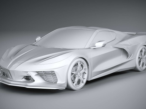 Chevrolet Corvette C8 Stingray 2020 3D-Modell