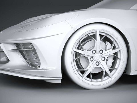 Chevrolet Corvette C8 Stingray 2020 3D-Modell