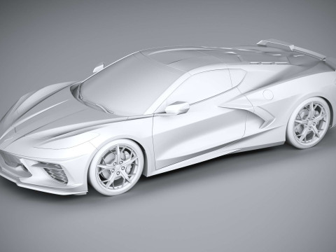 Chevrolet Corvette C8 Stingray 2020 3D-Modell