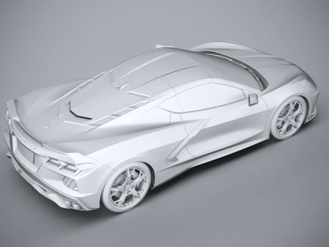 Chevrolet Corvette C8 Stingray 2020 3D-Modell