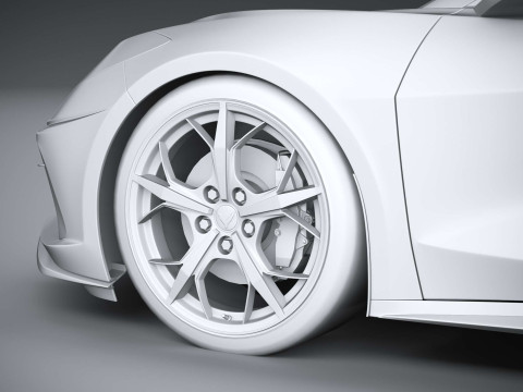 Chevrolet Corvette C8 Stingray 2020 3D-Modell